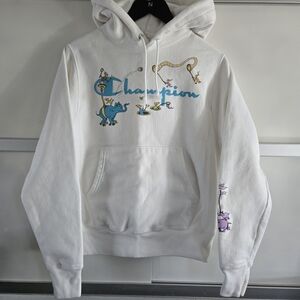 Dr. Seuss Champion White Reverse Weave Hoodie